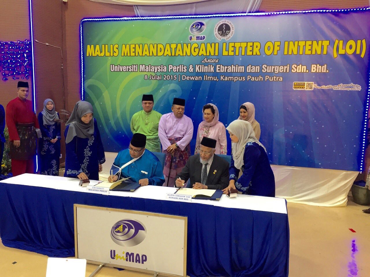 Agreement signed in the presence of His Excellency the Raja Perlis